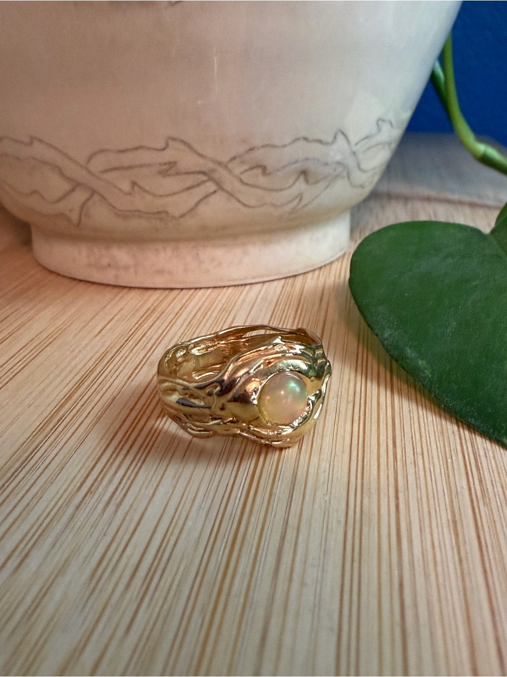 Merewif River Ring Opal
